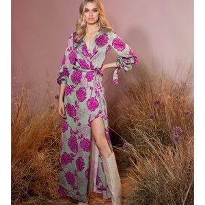 Patbo Celia Maxi Wrap Dress